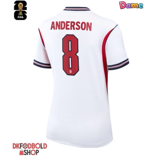 England Elliot Anderson #8 Hjemmebanetrøje Dame VM 2026 Kort ærmer